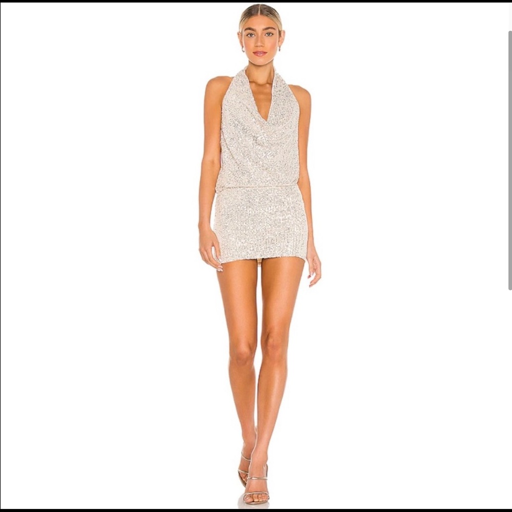 Lovers + Friends Lyon Halter Dress NWOT